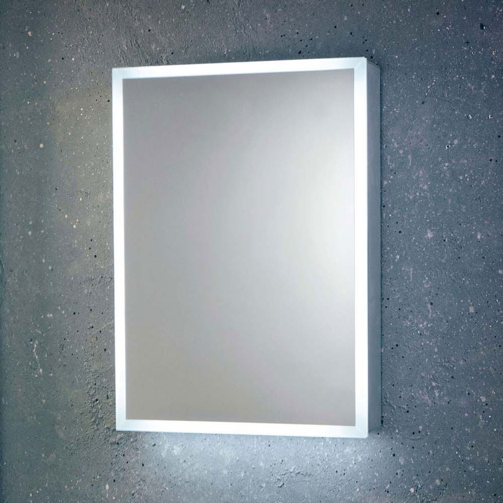 Mya 500x700mm LED Mirror Cabinet with Demister Pad & Shaver Socket - Single Door 