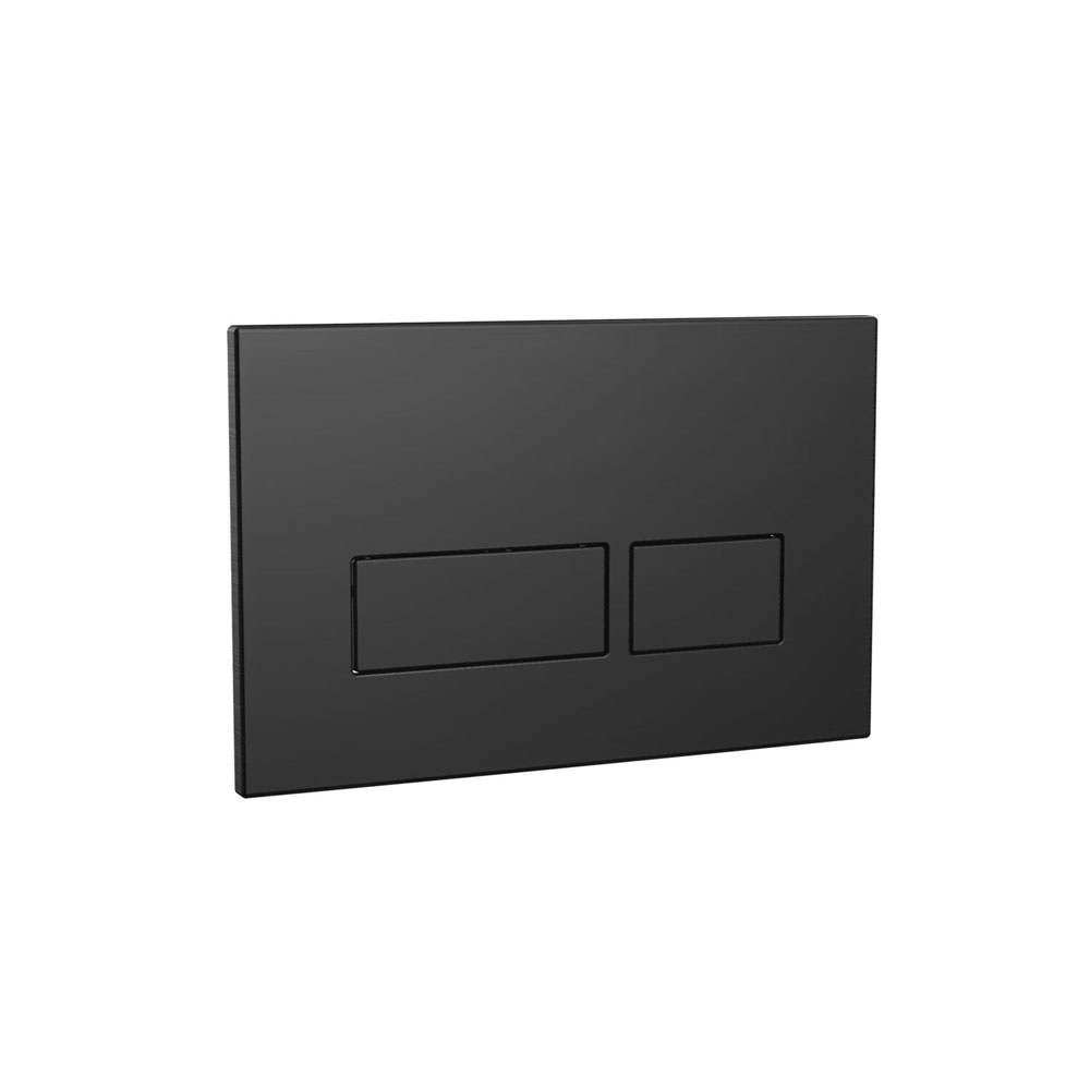 Square Black Dual Flush Button