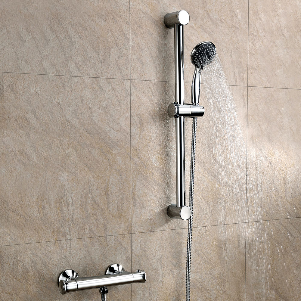 Single Head Thermostatic Bar Shower with Fix Brackets