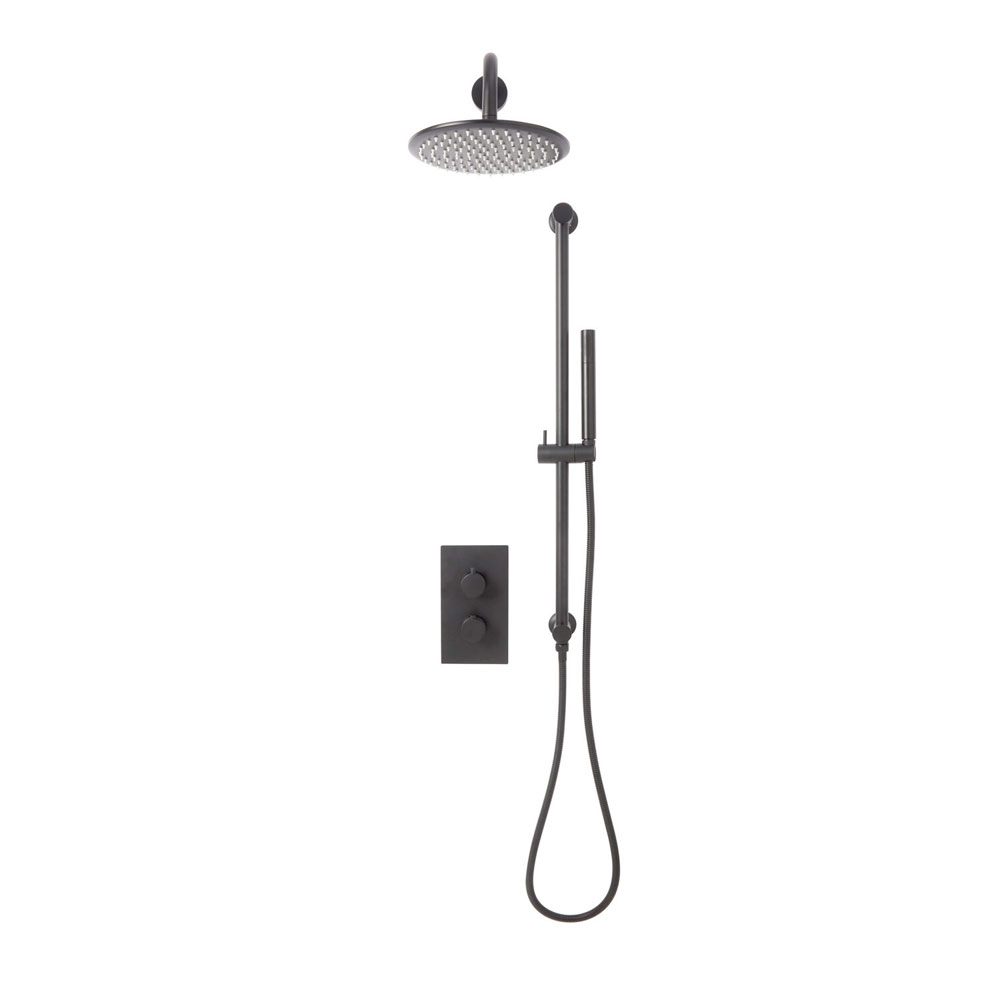 Kore Gunmetal Round Handle, Head & Handset Riser Kit