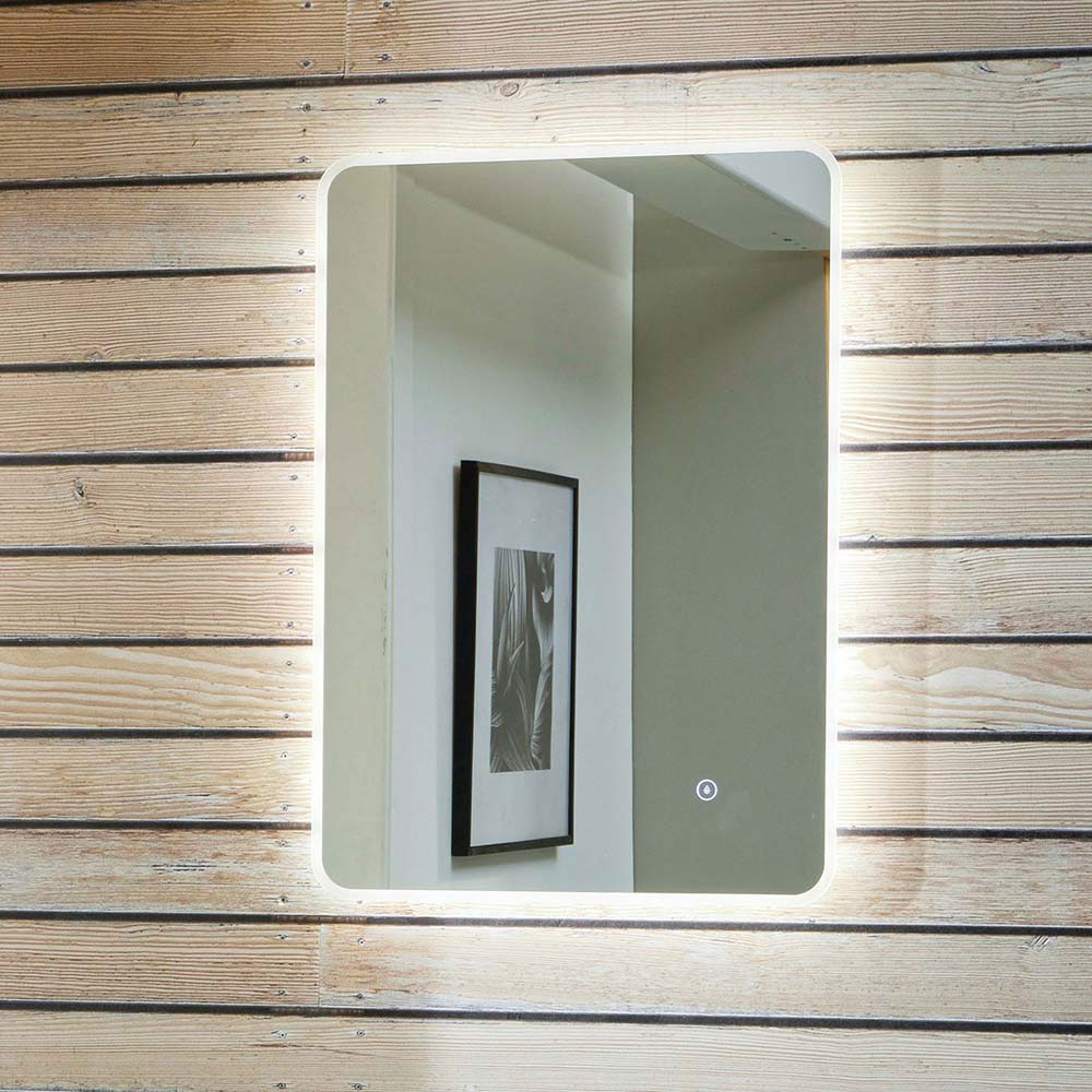 Vivi 500x700mm LED Mirror with Demister Pad & Dimmable LED 