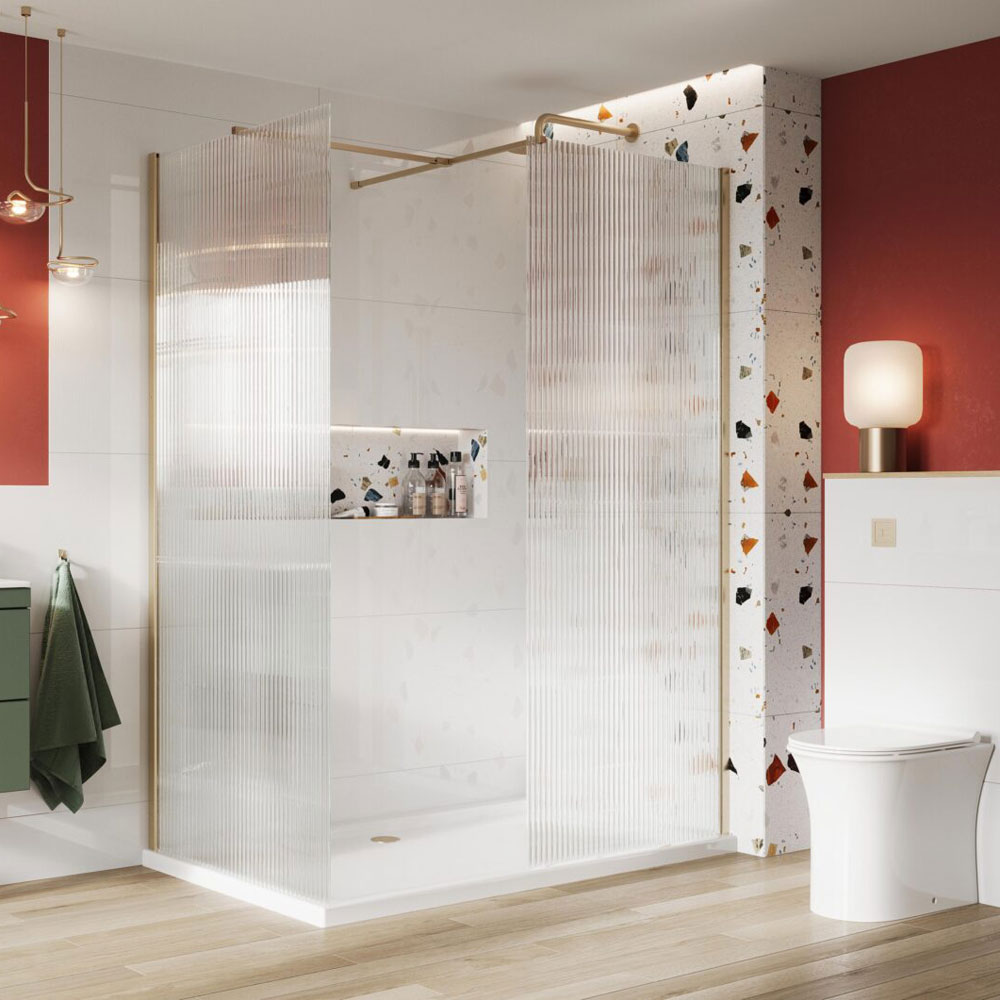 1100mm Fluted Wetroom Panel
