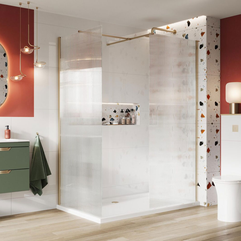 1200mm Fluted Wetroom Panel